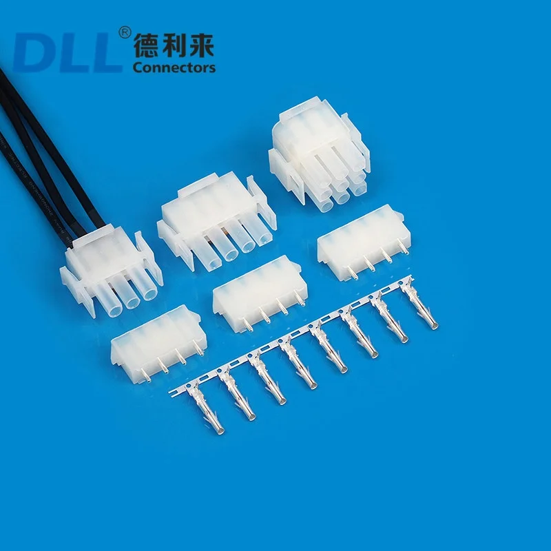 MOLEX 6.3MM Pitch 1084-4020 1084-4030 1084-4040 1084-4060 3 pin cable connector