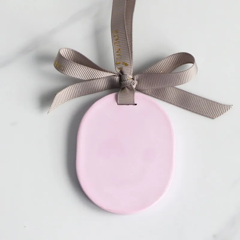 FinRu Wholesale Customized Home Car Decoration Air Freshener Scented Stone Ceramic Aroma Fragrance Plaster Oil Diffuser