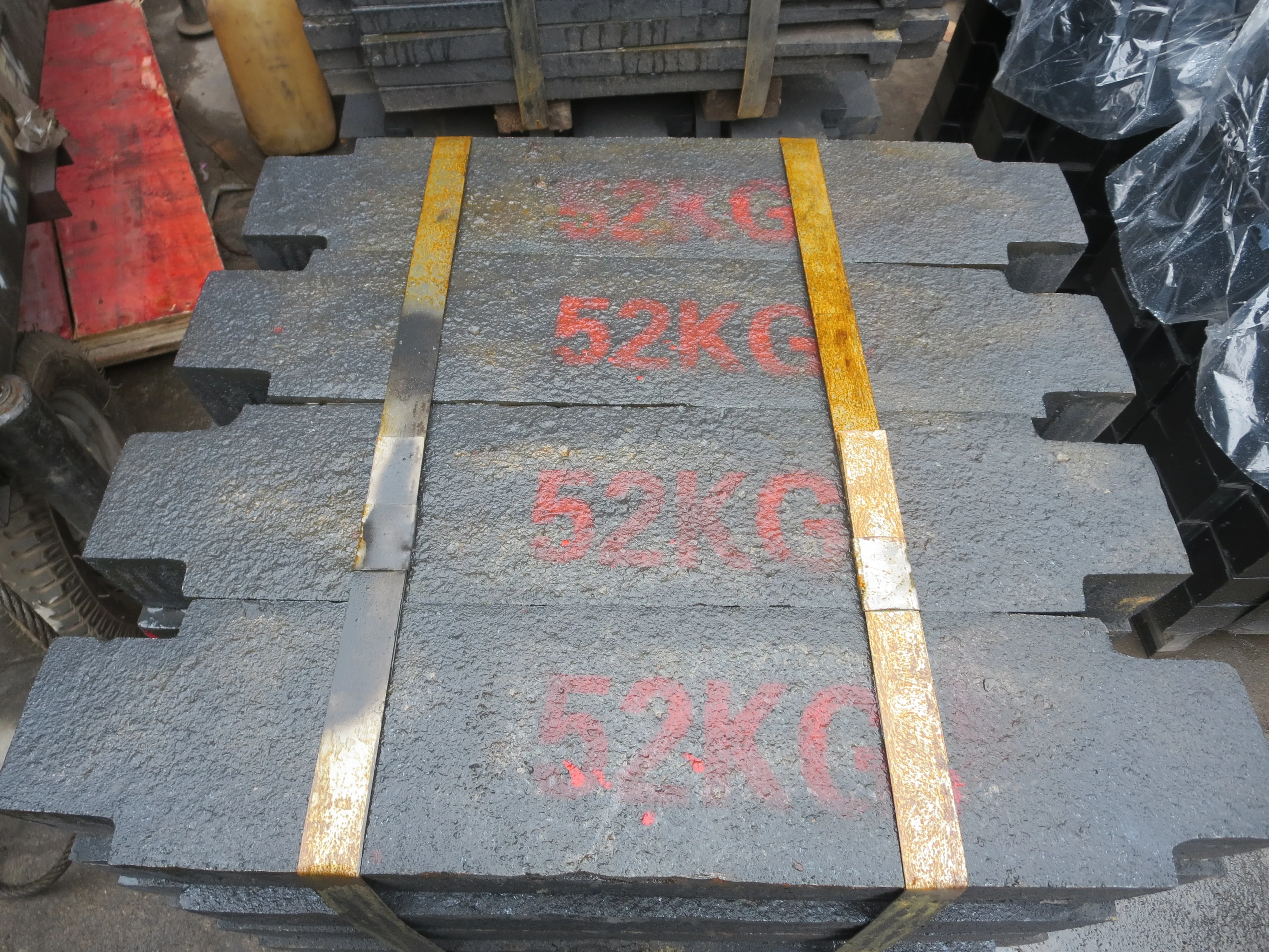 test balance elevator counter weight door weight composite material lift counter weight biscuit block