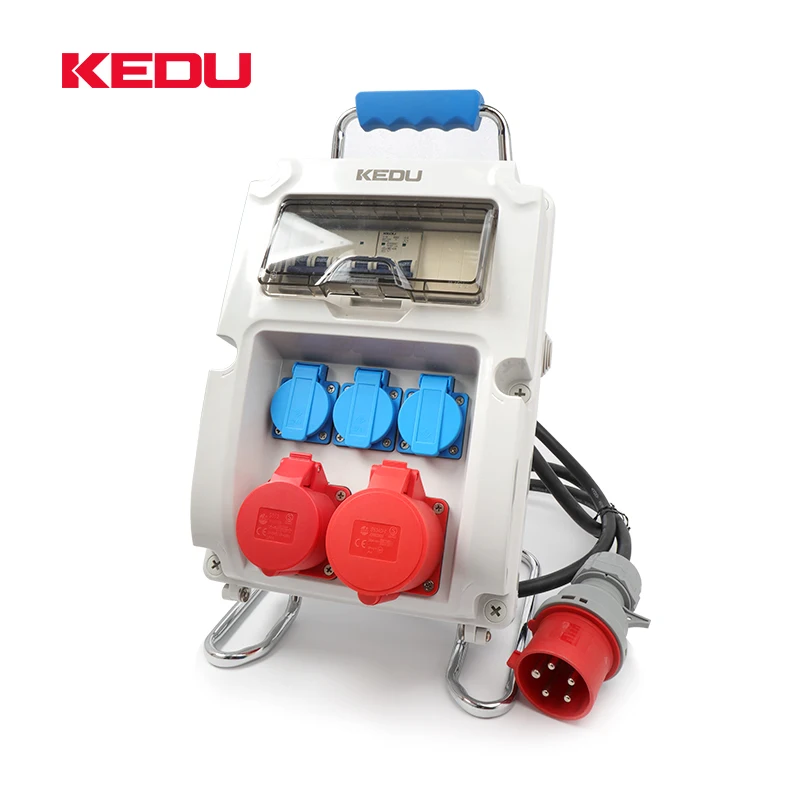 KEDU BX2-3 Waterproof Industrial Portable Power Distribution Box IP65