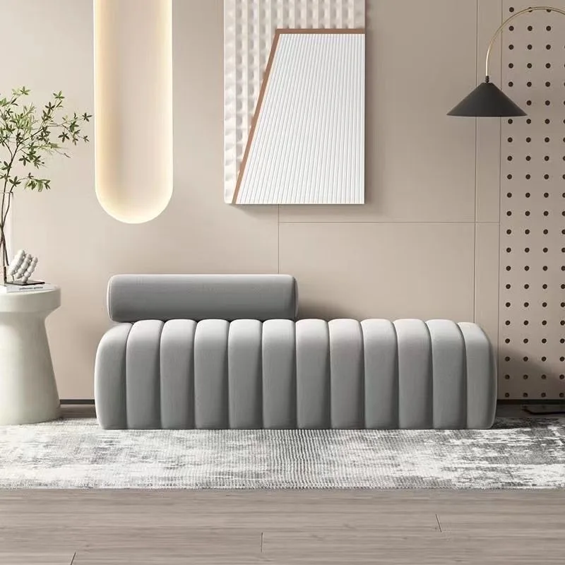 New Net Red Fabric Sofa Small Living Room Shaped Armless Module Light Luxury Cream Ins Wind Modular