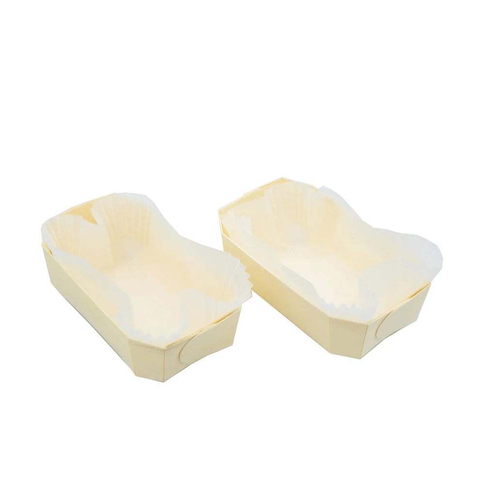 Chinese Hot Sale Decorative Customized Disposable Small Pine Wooden Serving Desserts Cake Food Boats Bowl for Sushi