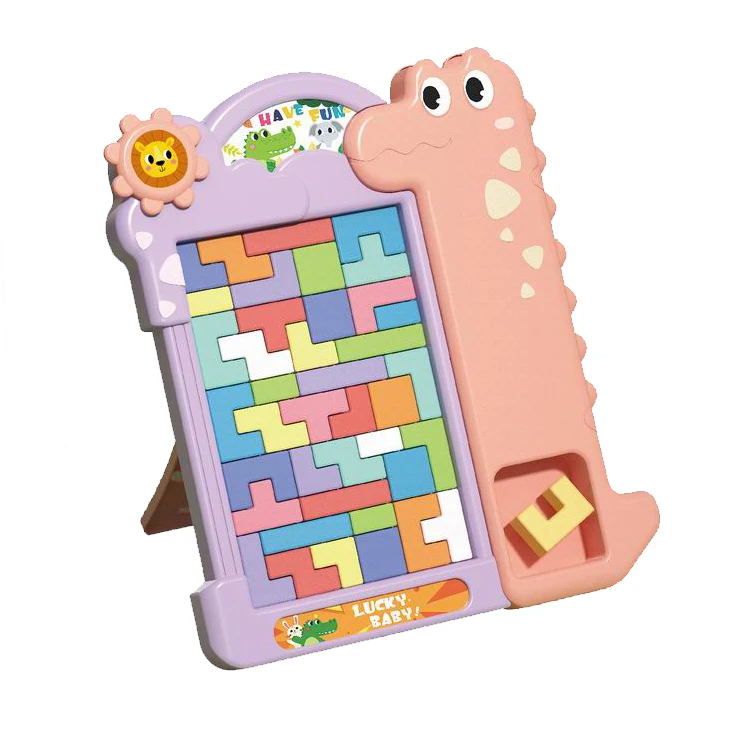 New Design Kids Puzzle Alphabet Math Educational Toys Customized Educational Mini Plastic Sliding Plastic Sliding Puzzle Game