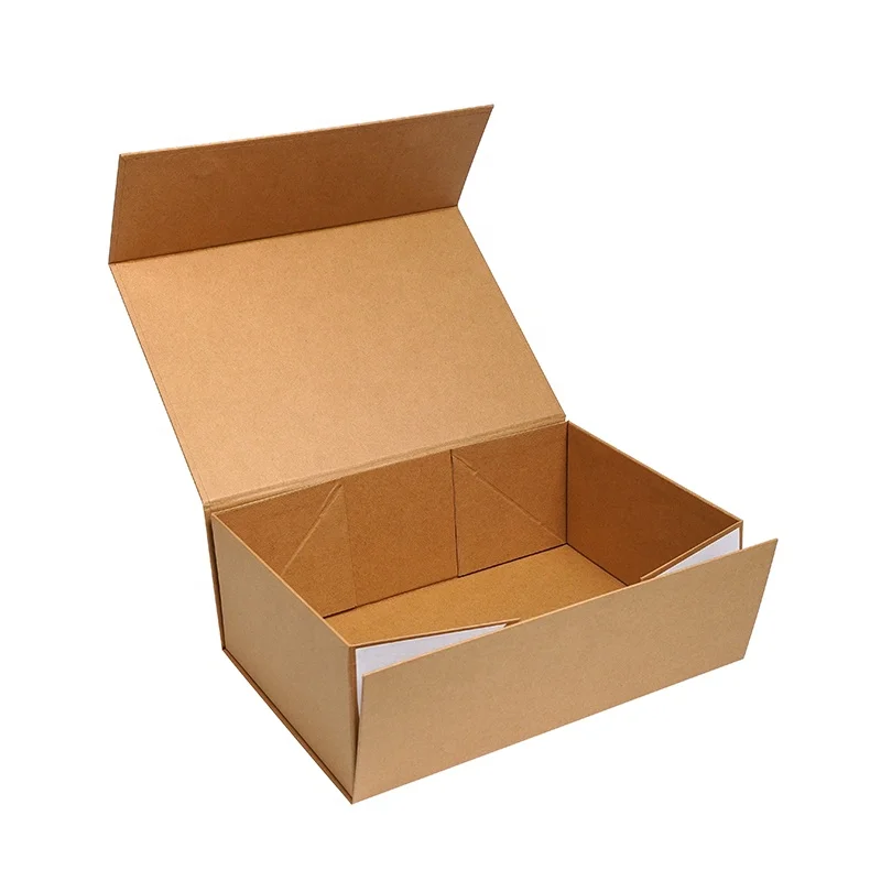 Large Luxury Shoe Shirt Package Hard Cardboard Magnetic Collapsible Premium Box Custom Logo Color Magnet Closed Folding Box Matt