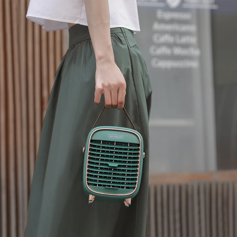 2021 new portable water  ice air conditioner fan for home office