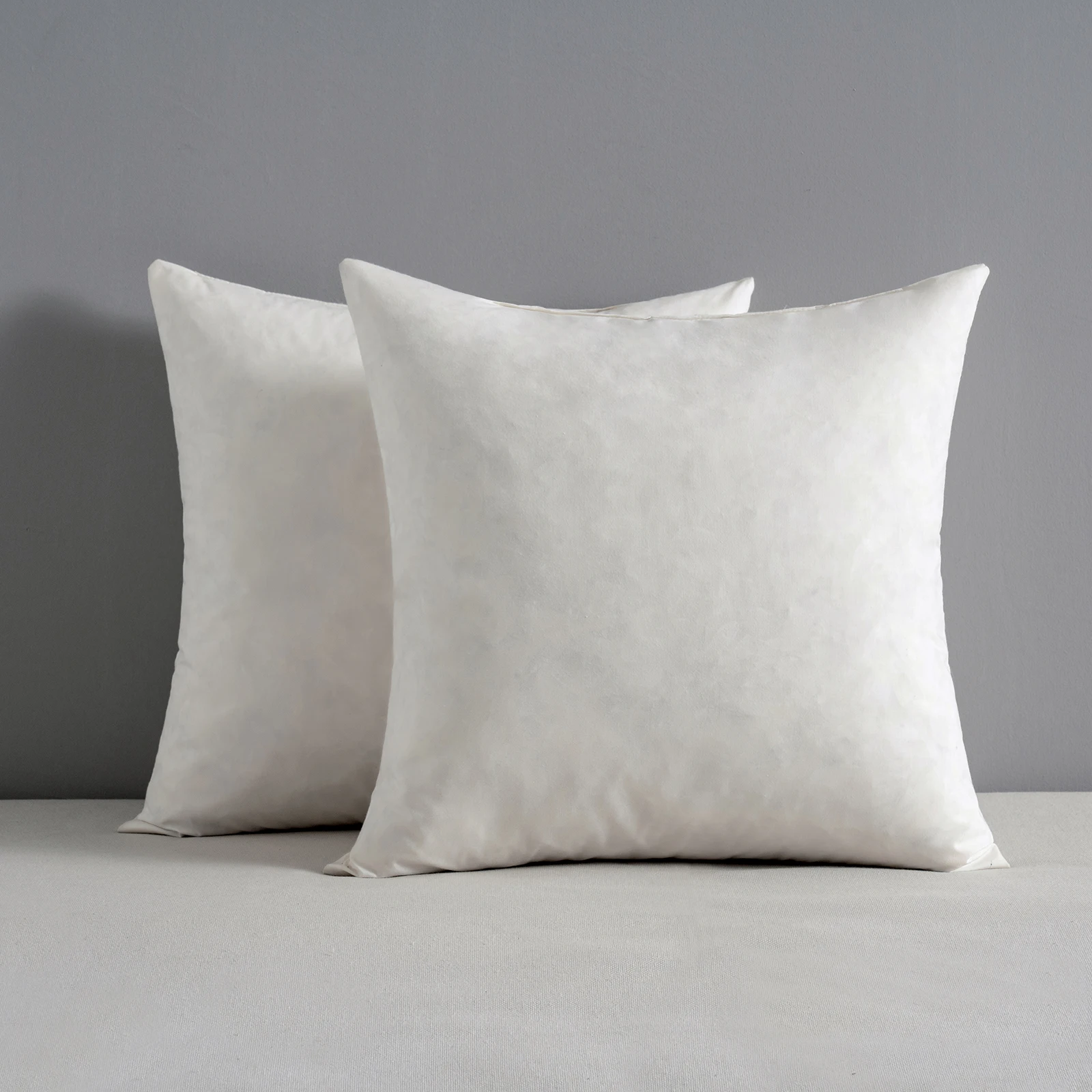 High Quality White Goose Duck Feather Down Pillow Home Decorative Square Throw Pillow Insert for Sofa Bed Car Living Room