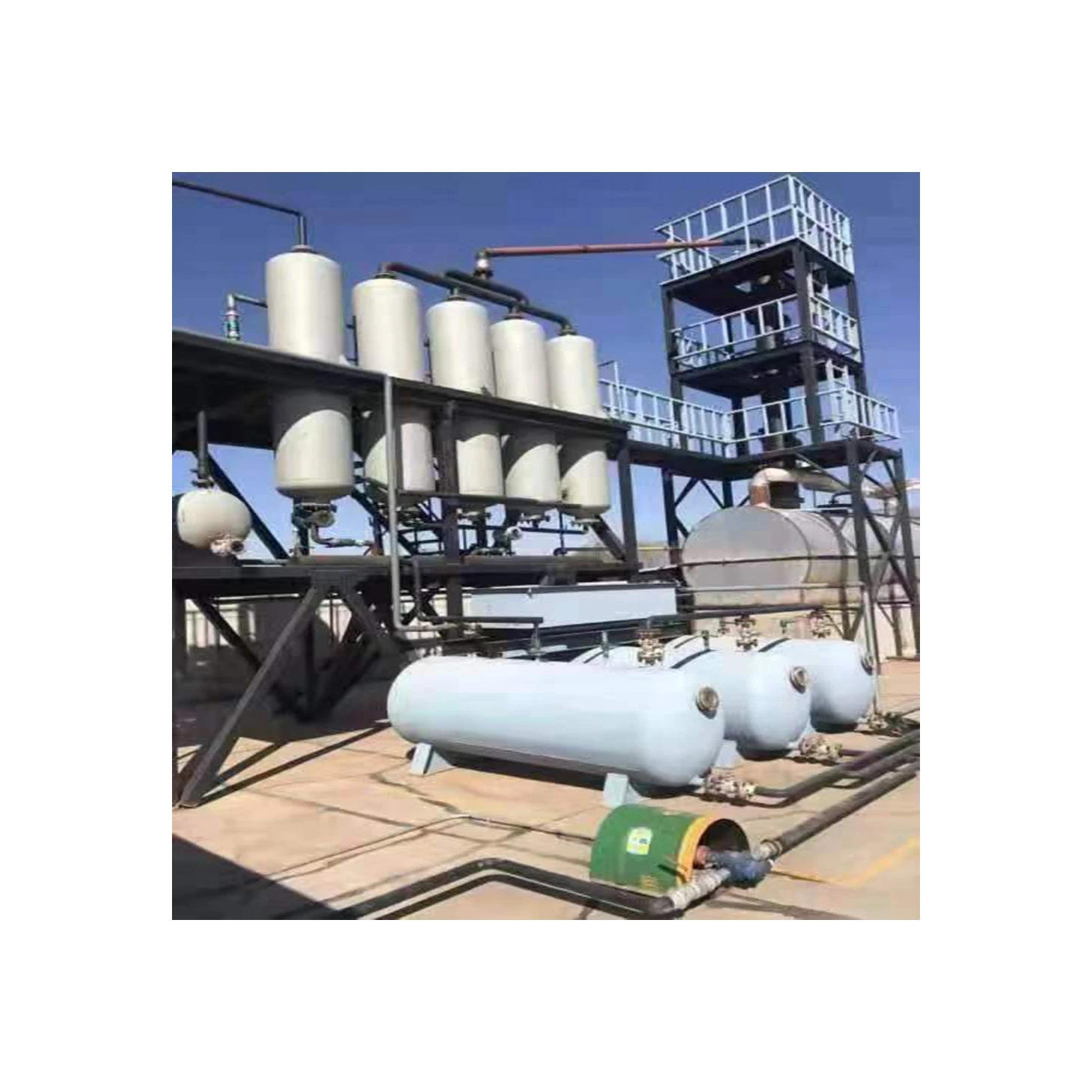 Waste tyre oil refining equipment cost rubber oil refining equipment