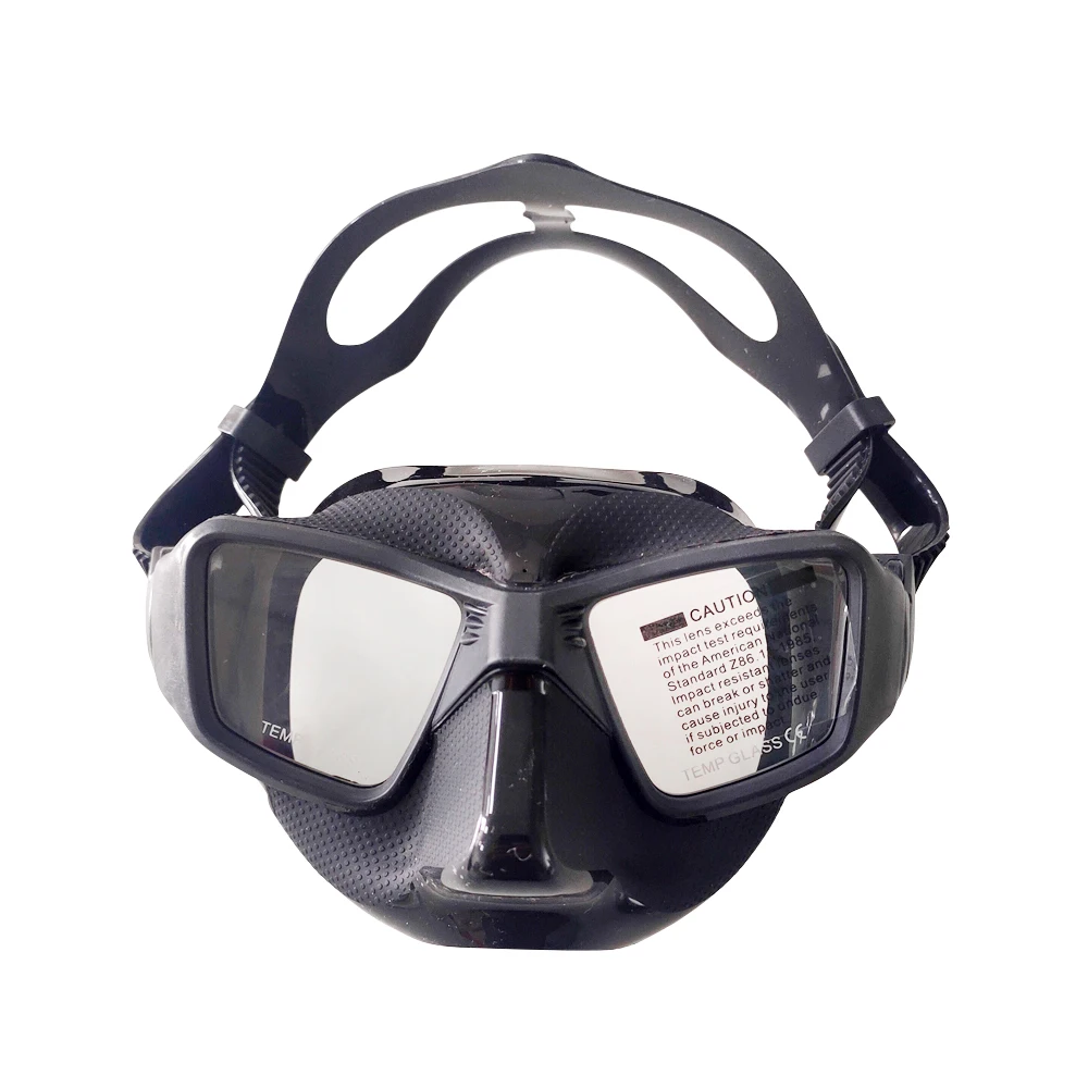Black Light weight small diving mask fullface scuba tempered glass  diving glasses free diving mask