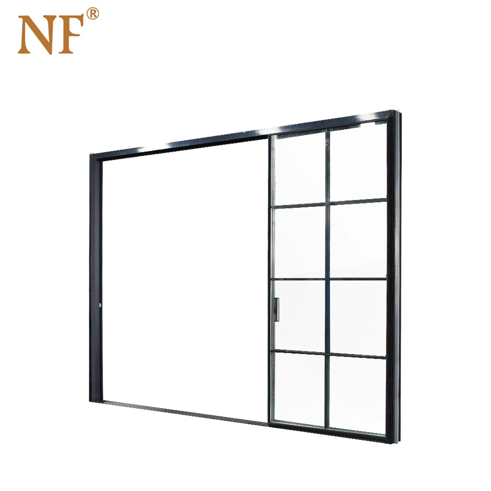 
Aluminum interior frosted glass pocket door 