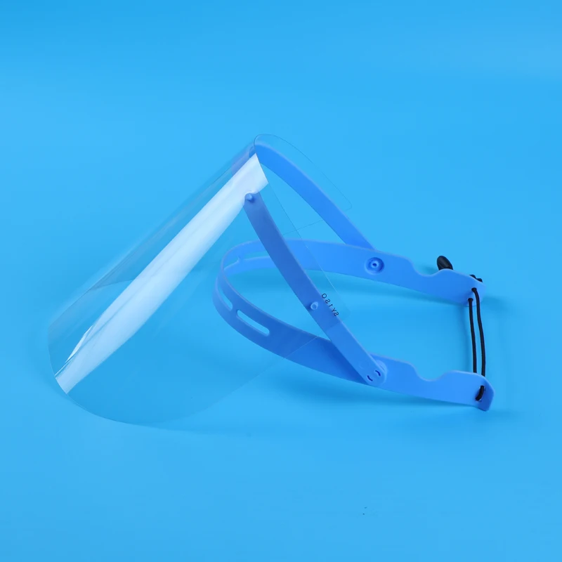 Oem Odm Design Two Side Anti Fog Coating Clear Adjustable Frame Face Shield Visors