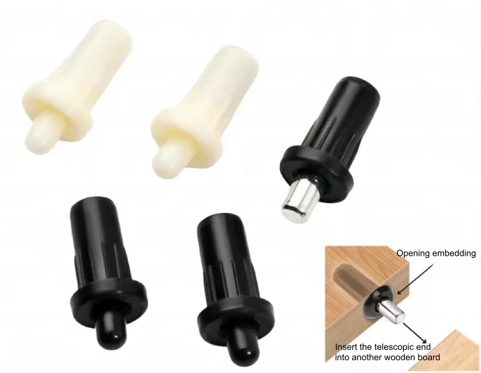 Concealed Shutter Repair Spring Pins Furniture Central Axis Cabinet Plastic Buffer System Louver Spring Loaded Pin