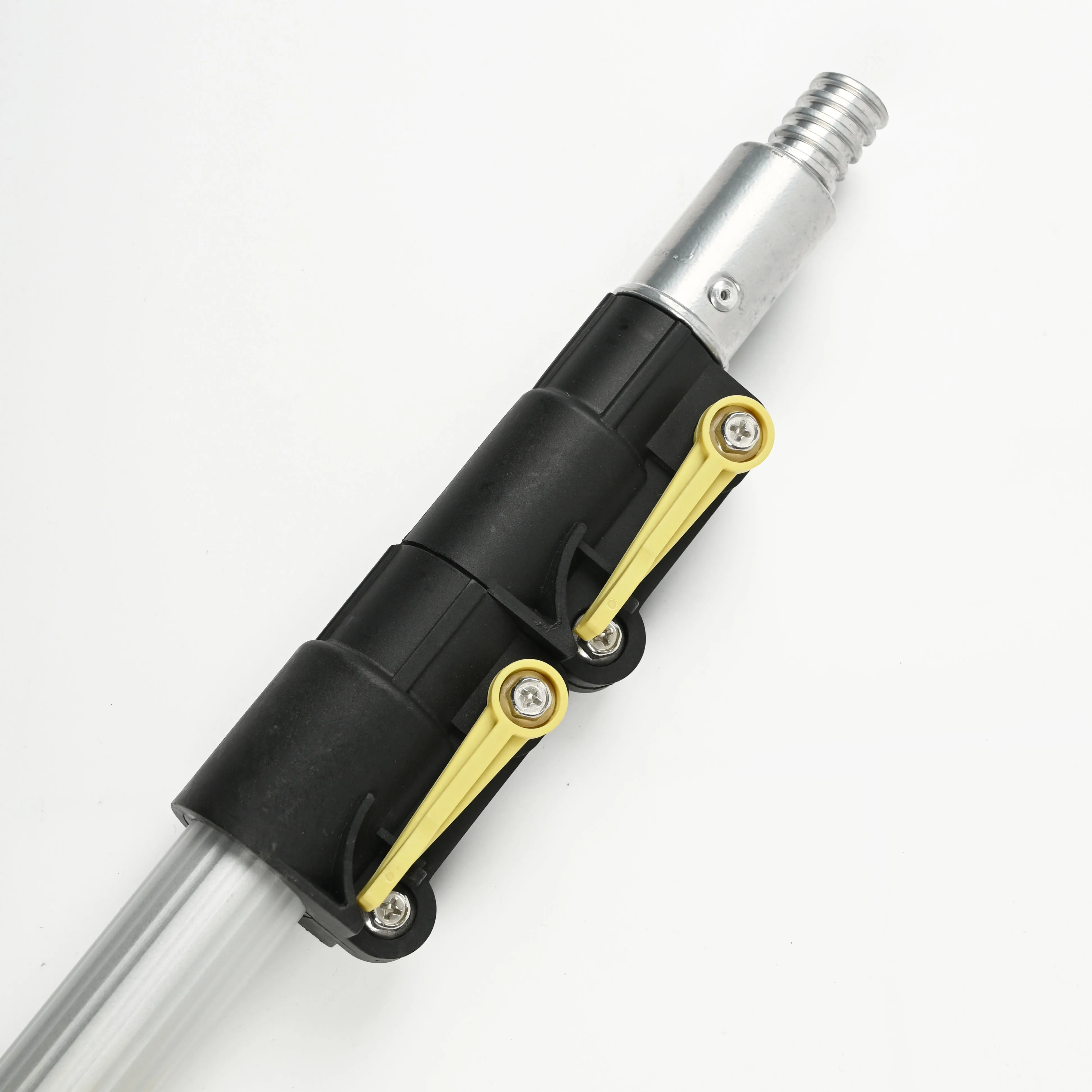 3 Sections 1.05M Collasped 2.4M Fully Extended 28.5MM Max OD Aluminum Telescopic Pole with 3 Flip Locks Aluminum ACME Adapter