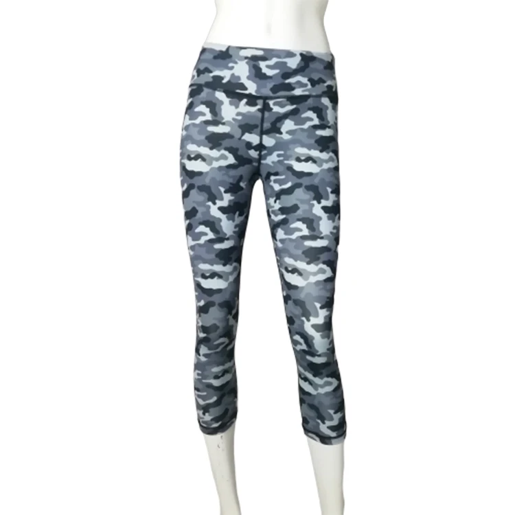 
Printed Polyester Spandex Womens Leggings Sportswear Apparel Stock 