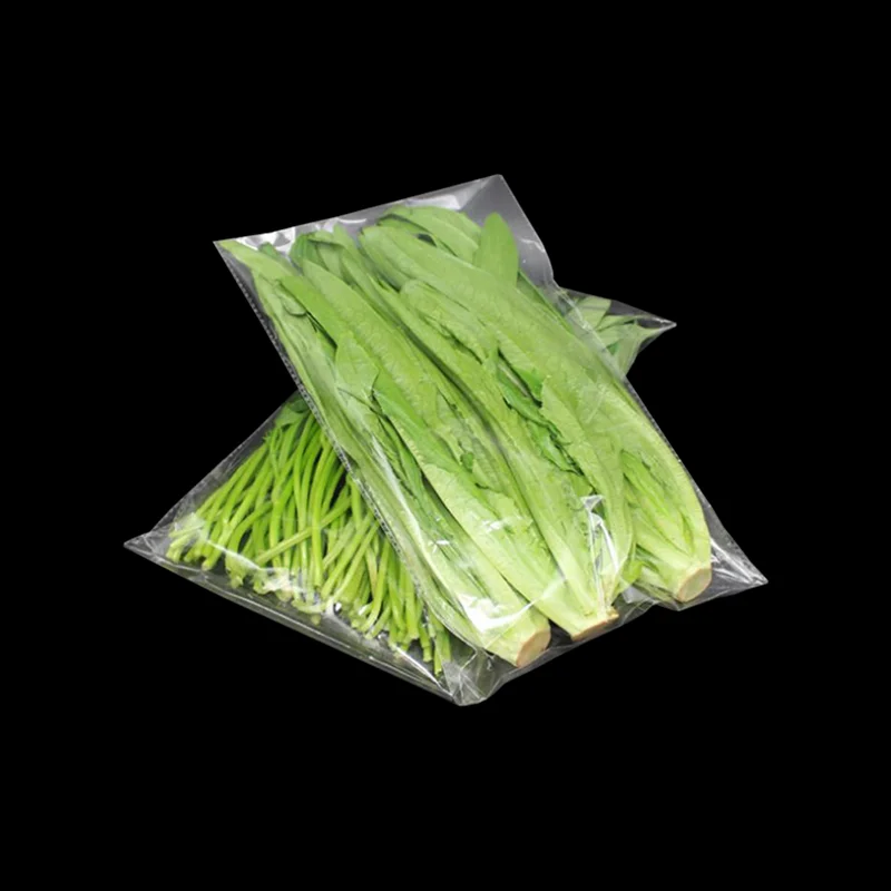 Supermarket vegetable packaging bag vegetable fresh-keeping bag transparent OPP self-adhesive bag with hole