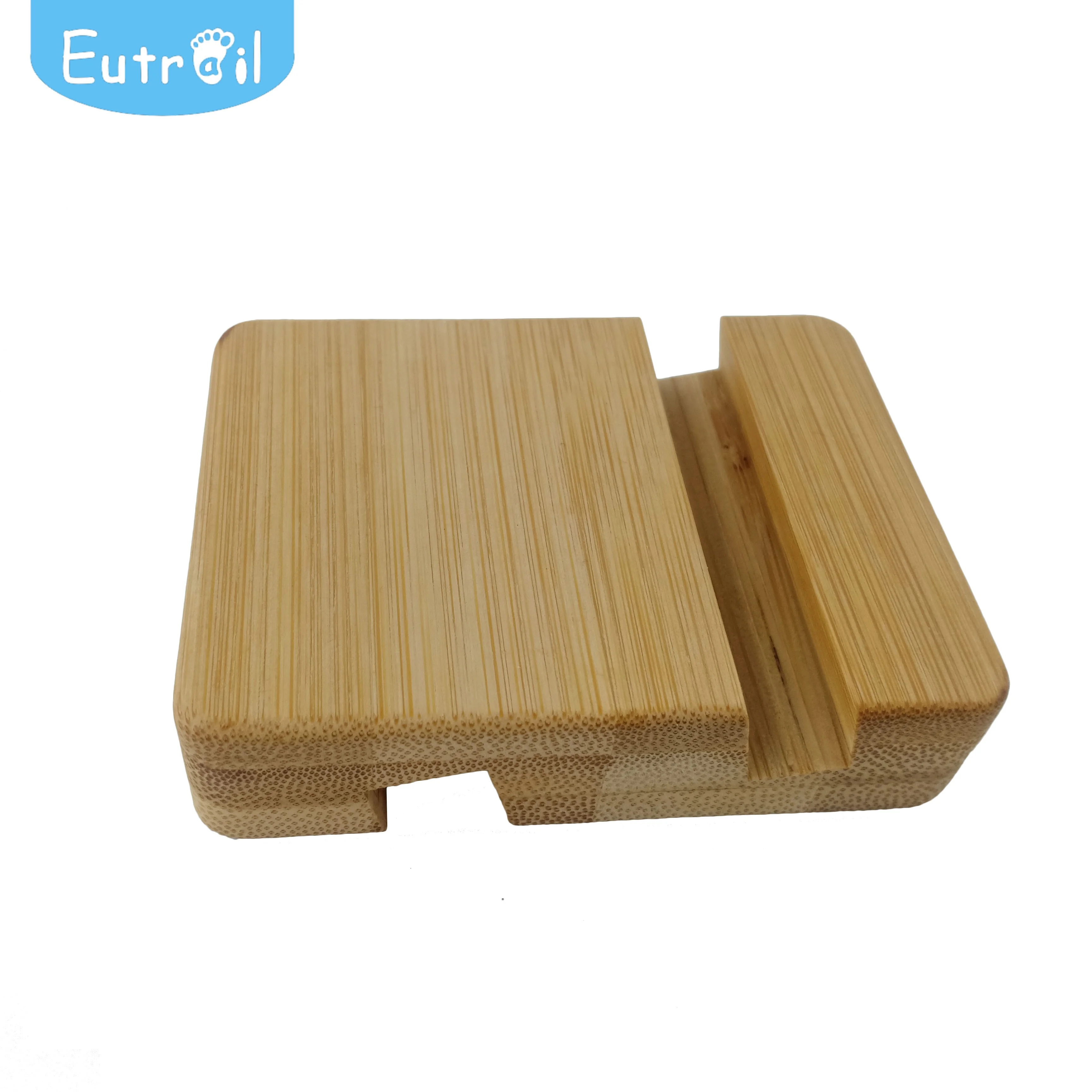 Durable Bamboo Phone holder Craft Toy