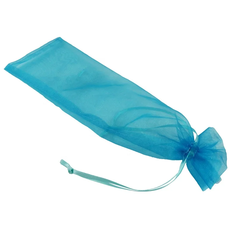 OEM/ODM Custom Organza Mesh Clear Long Small Single Draw String Gift Bags