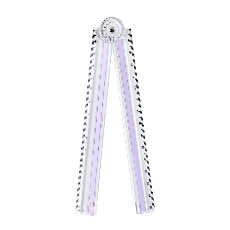 Складная прозрачная линейка 30 см