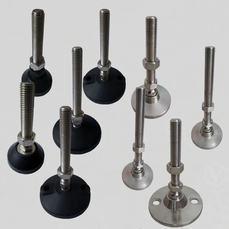 YA-VA Adjustable Leveling Feet with Stainless Steel Screw and Rubber Pad Stainless Steel Adjustable Feet