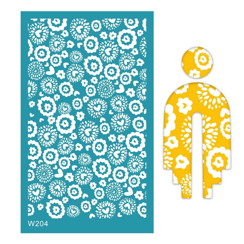 Amazon Hot Sale Polymer Clay Silkscreen Printing Board DIY Clay Earring Making Decoration Tools Polyester Screen Stencils