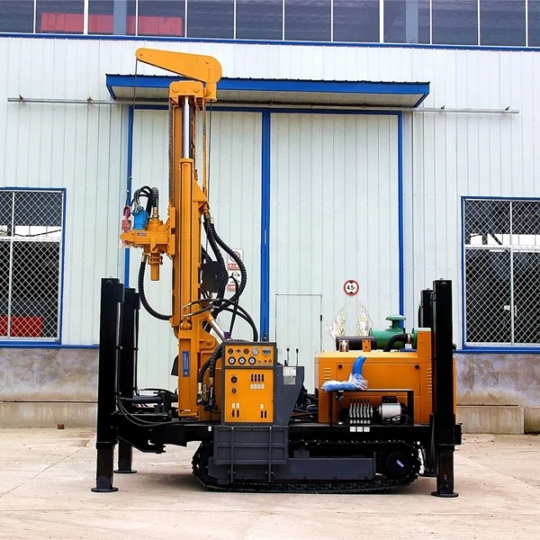 200m 300m 400m 500m 600m 700m  800m 1000m DTH Crawler underground Water Well Drilling Machine Blasting Hole Drill Rig
