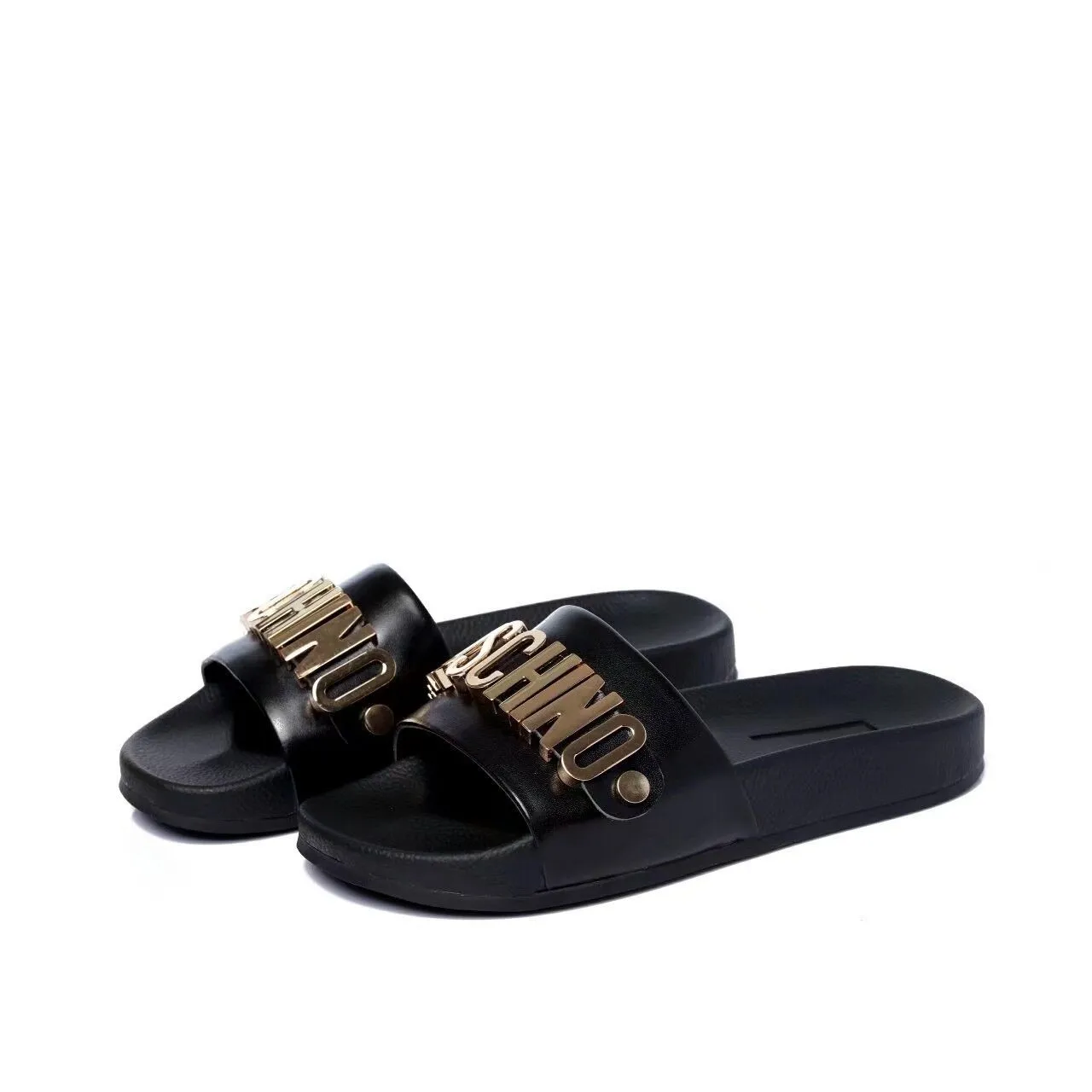 women platform sandal with letters ornament one-piece non-slip beach comfortable casual slippers popular pvc Slippers for lovers