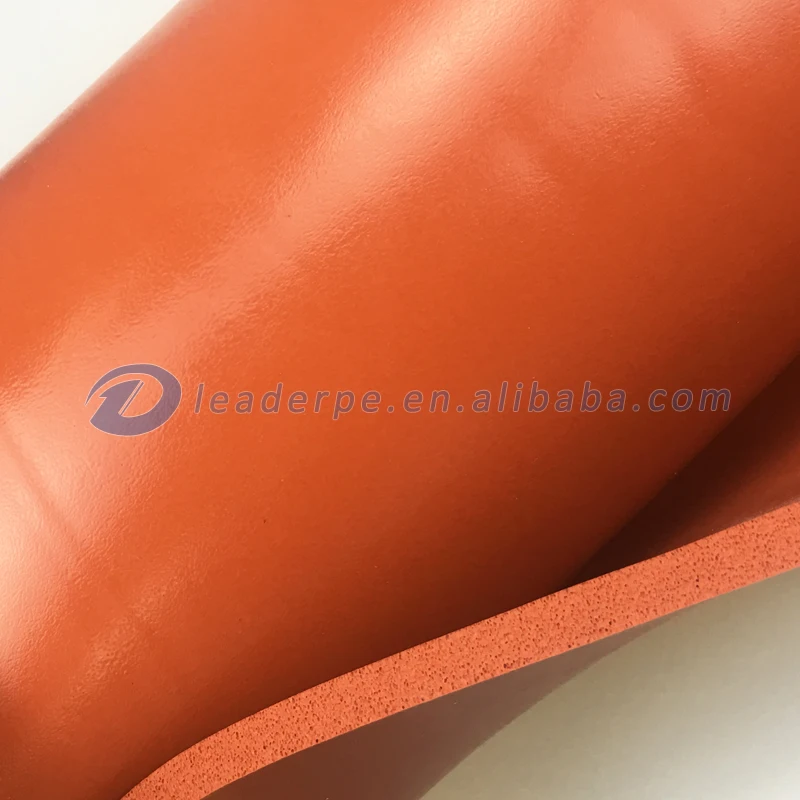 
Heat Insulation Colorful Red Silicone Rubber foam for heater machine 