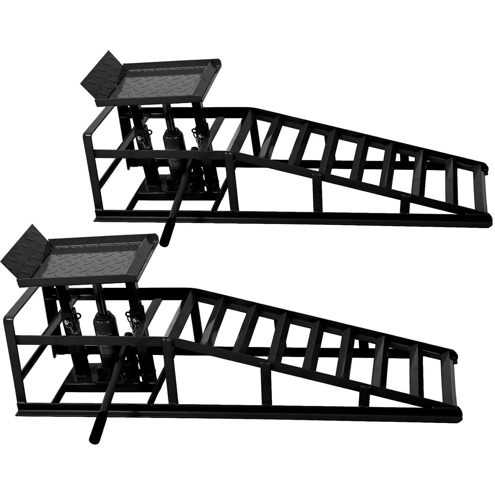 Auto Car Truck Service Ramps Lifts  Hydraulic Ramps for Garage 5 Ton Automotive Hydraulic Lift Repair Frame Lift(2 Pack)