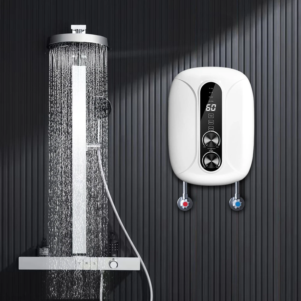 Whole house instantaneous electric tankless portable for bathroom water heater bath instant shower heater