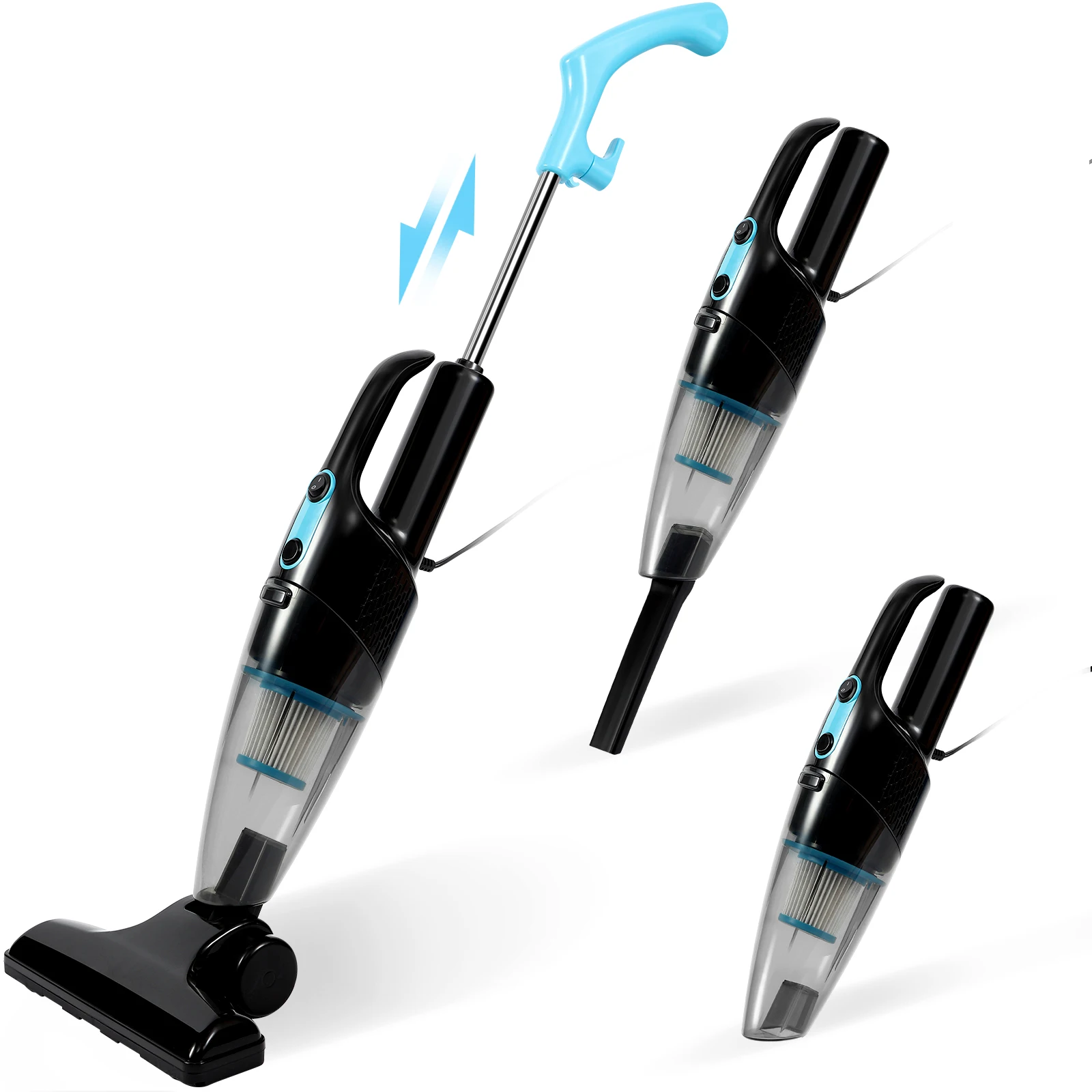 600W Household Handheld Vacuum Cleaner 12KPa Suction Wired Powerful Stick Home Cleaning Appliances For Pet Hair Carpet