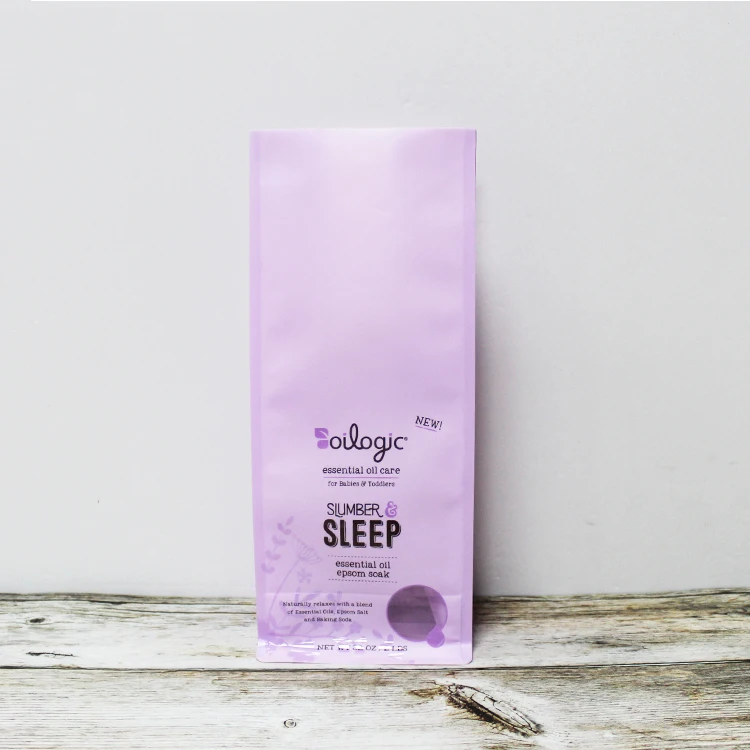 Powder Packaging Retail Display Sample Heat Sealed With Zipper Custom Printing Coffee Quad Flat Bottom Bag