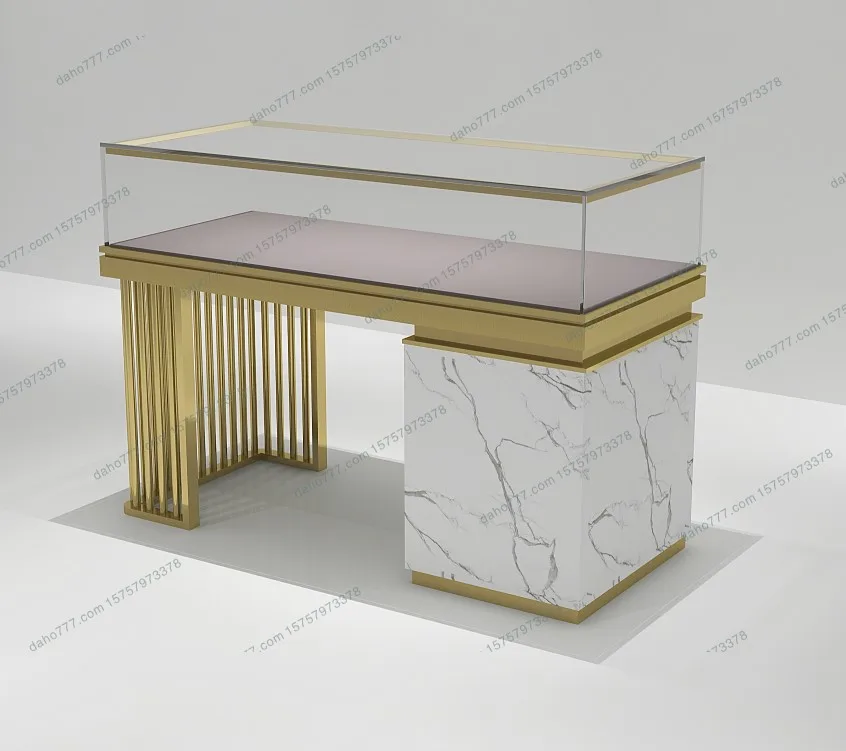 Modern Style Mall Wooden Jewelry Wall Showcase Jewellery Counter Display Showroom Cabinet Display Rack Designs