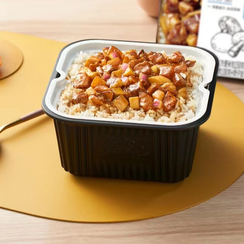 2024 Popular Halal Konjac Flour Stewed Pork Soup Rice Ready-to-Cook Weeknight Family Meals Wholesale  Outdoor Foods