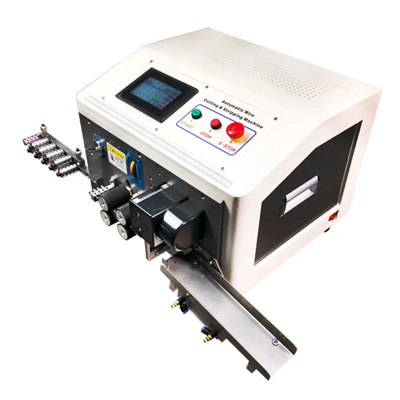 JCW-CS16 Four wires cut strip machine ultra short cables making equipment for small wires 0.75mm2
