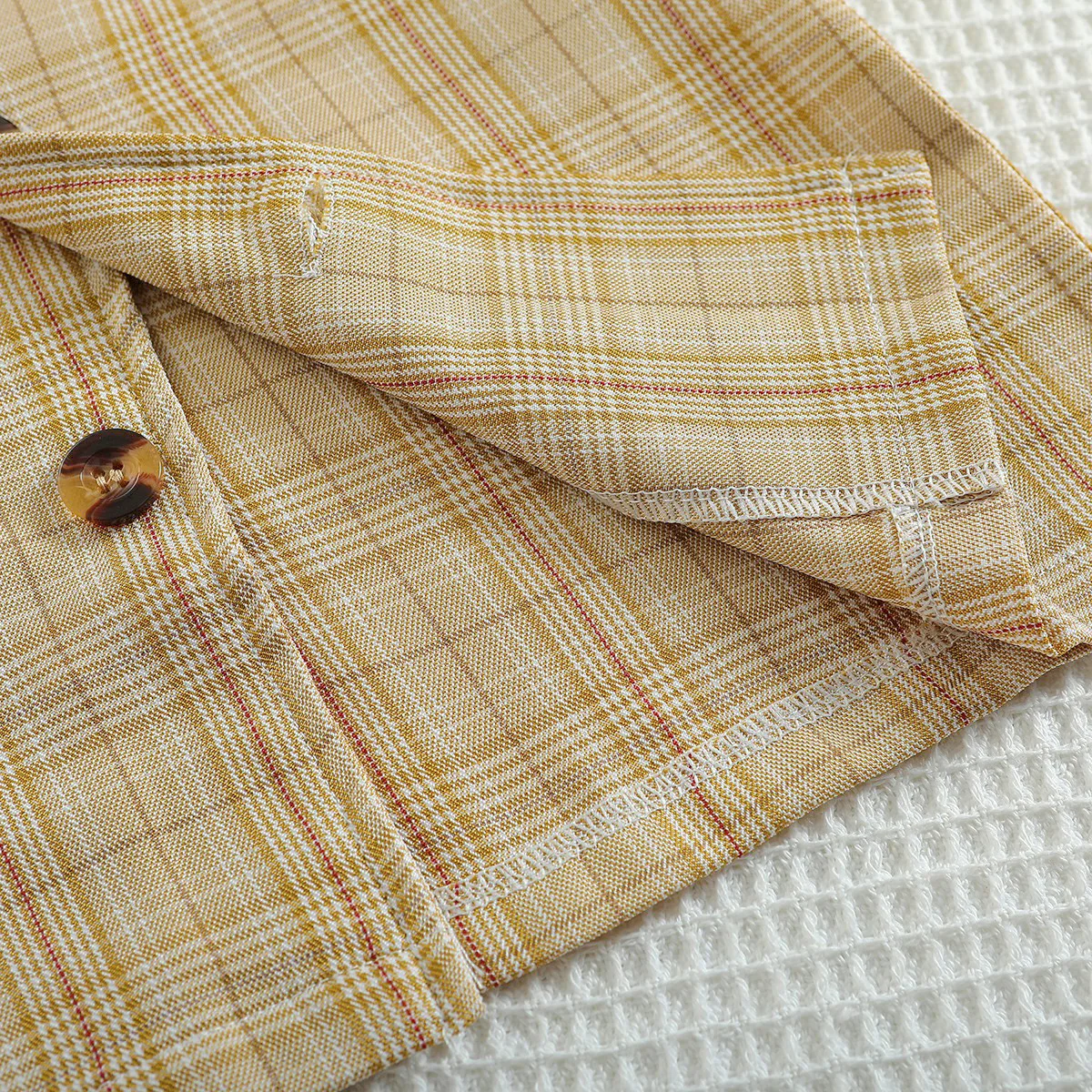 2023 Autumn New Boutique Children Clothing 3-8 Years Old Girl Suit Korean Girl Plaid Coat Skirt Suit