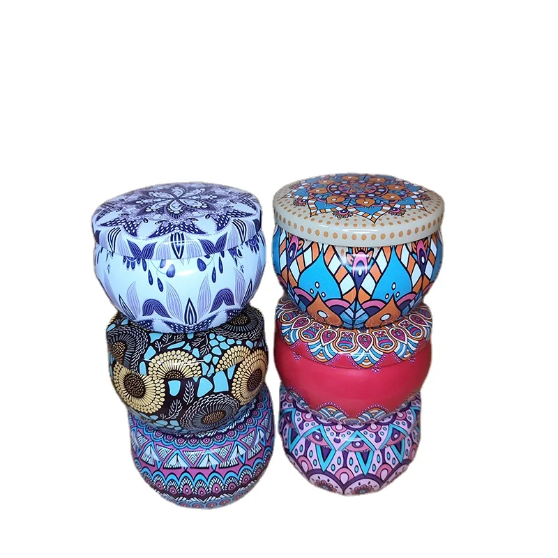 
Custom Food Grade Round Metal Small Tea Candy Gift Tin Can 
