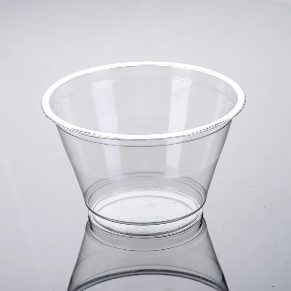 100 набор прозрачных пластиковых стаканчиков для фруктов на 7 унций одноразовые прозрачные десертные чашки домашних животных мороженого кексов йогурта