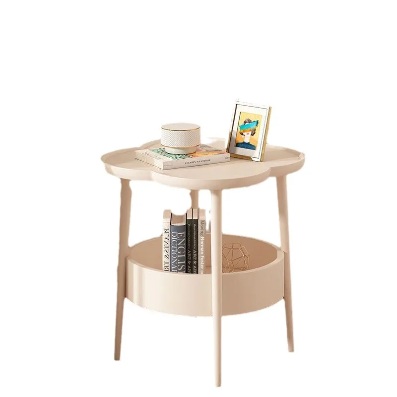Modern living room furniture items side table luxury flower shape multifunction end table coffee table