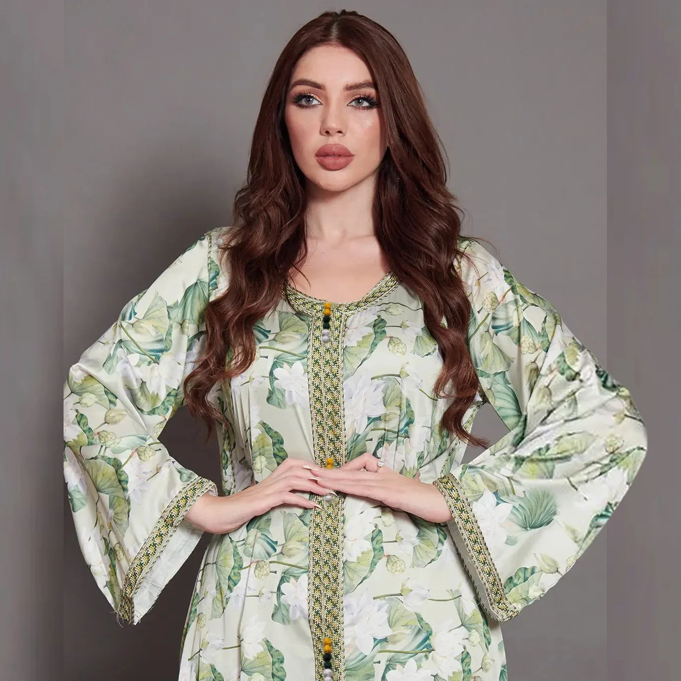 Fashion beautiful abaya Dubai muslim turkish dresses for women clothes islamic indian pakistani style clothing