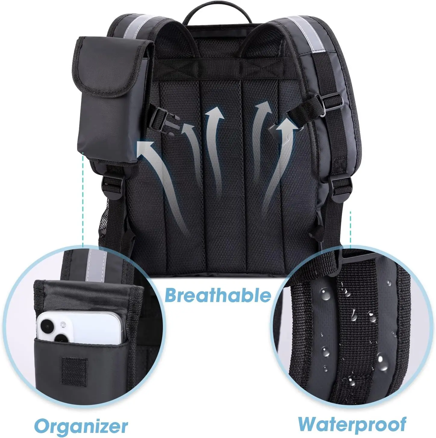 Large capacity portable lunch cooler bag large-capacity leakproof backpack custom logo insulated thermal backpack