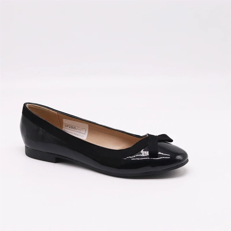 Wholesale Luxury PU Chic Ladies Flat Shoes Pointed Toe Soft Ballet Flats Party Women Shallow Loafers