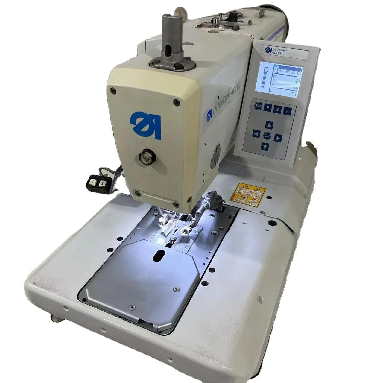 EXLION Used Durkopp Adler 580 industrial eyelet buttonhole sewing machine
