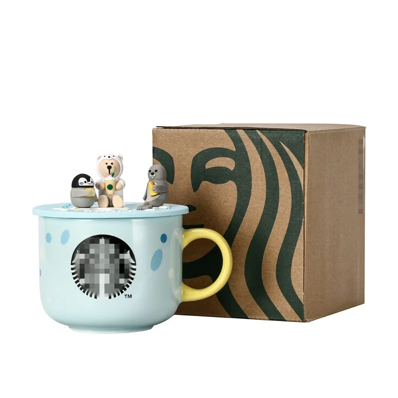 Милый дизайн крышки для ежедневного домашнего компания офисного использования кофе чашка с соломкой питьевая вода