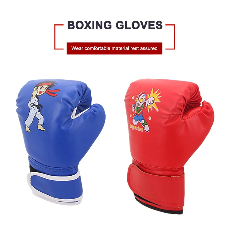 Wholesale Leather Kids Fighting Training Boxing Gloves