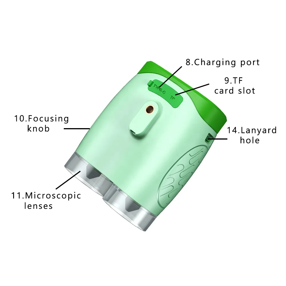 Science Education Set Children Microscope Portable Microscope Educational Kit for Kid