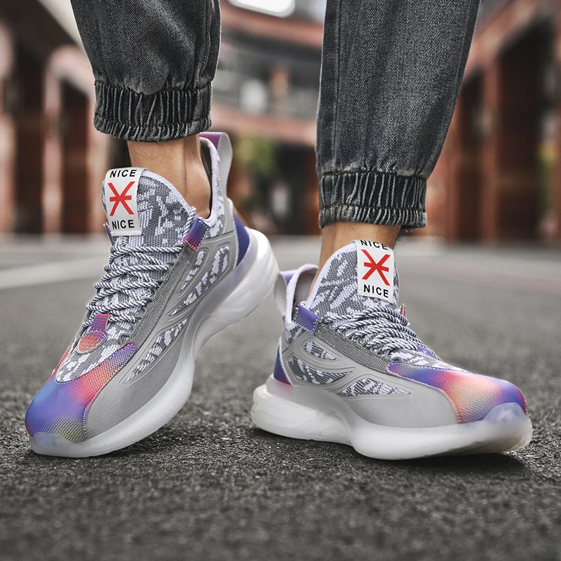 
2021 Custom Wholesale Fashion Shoes Men Sport Casual Running Sneakers Comfortable Lightweight Sole ADIDASI 