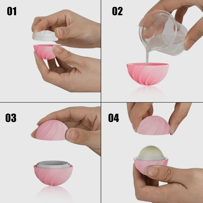 Fuyun Manufacturers Lip Balm Ball Round Chapstick Container 7g /7ml /0.25oz egg shape Containers Screw Cap Lipstick Jar