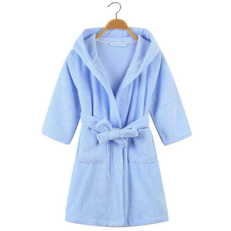 RTS Manufacturer Wholesale Hot Sale 100% Cotton Infant Kids Baby Pyjamas Bathrobe With Hooded