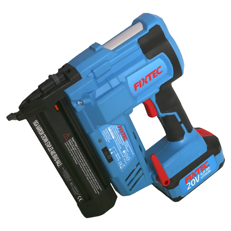 FIXTEC Handheld Best Machine Air Tool Manual 20V Cordless Steel Ceiling Nail Gun