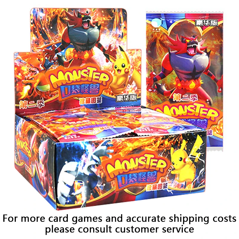 GL Pokemoned Monster Trading Collectible Cards Board Game toys for children