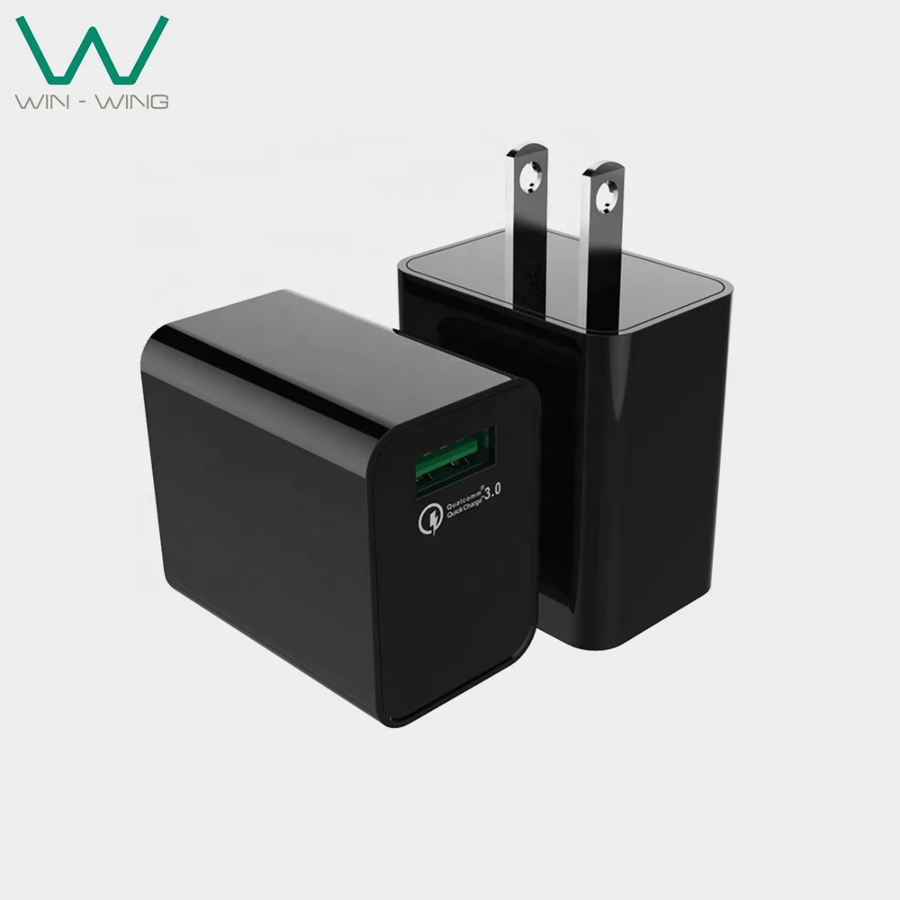 
Wall charger QC 3.0 5V/9V/12V 18W USB charger US EU AUS UK PLUG 